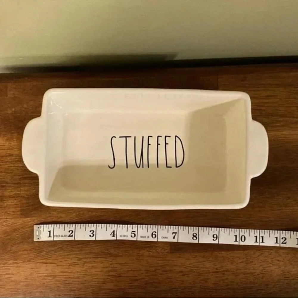 NWOT Rae Dunn STUFFED Ceramic Loaf Dish
